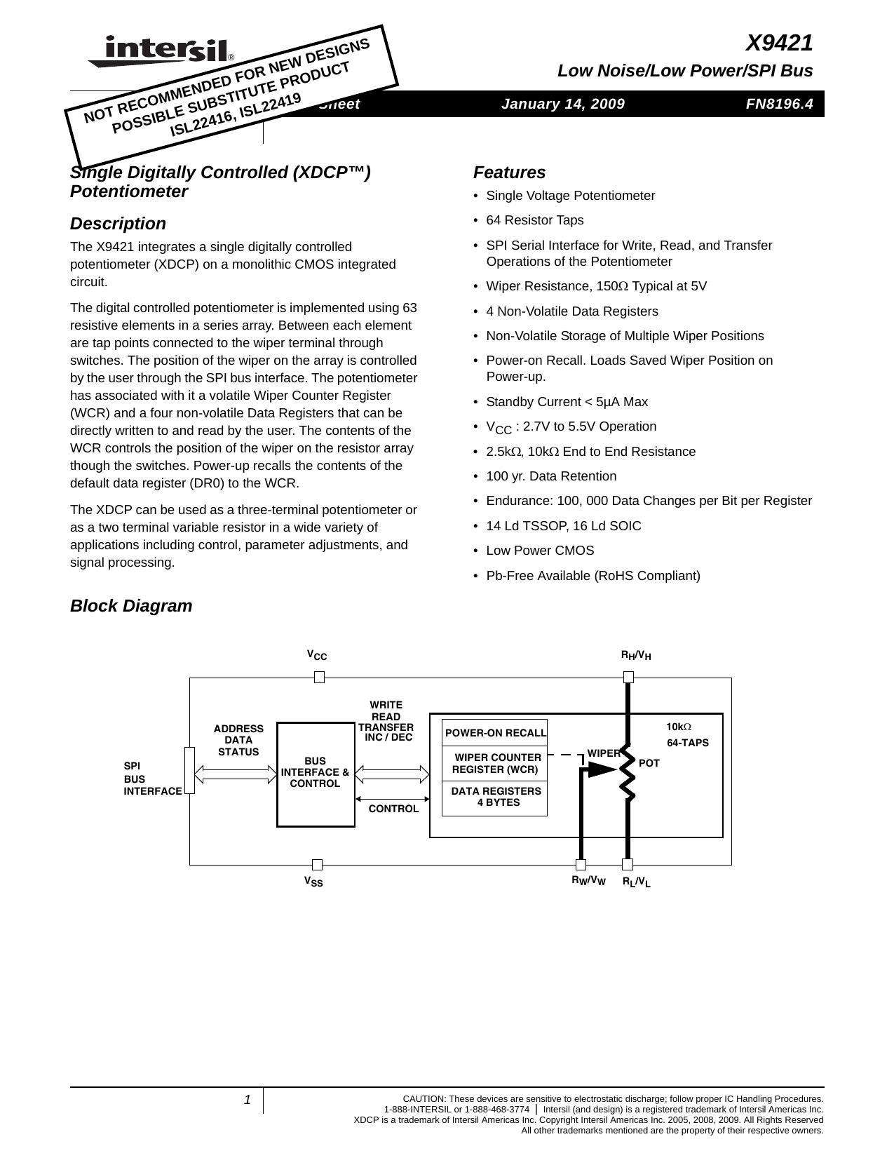 x9421-low-noise-low-power-ispi-bus-single-digitally-controlled-xdcp-potentiometer.pdf