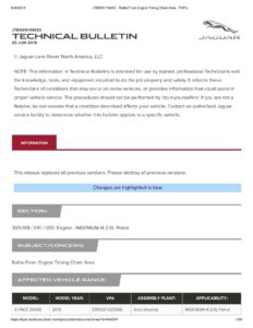 jaguar-land-rover-north-america-llc-technical-bulletin---rattle-from-engine-timing-chain-area-2018.pdf