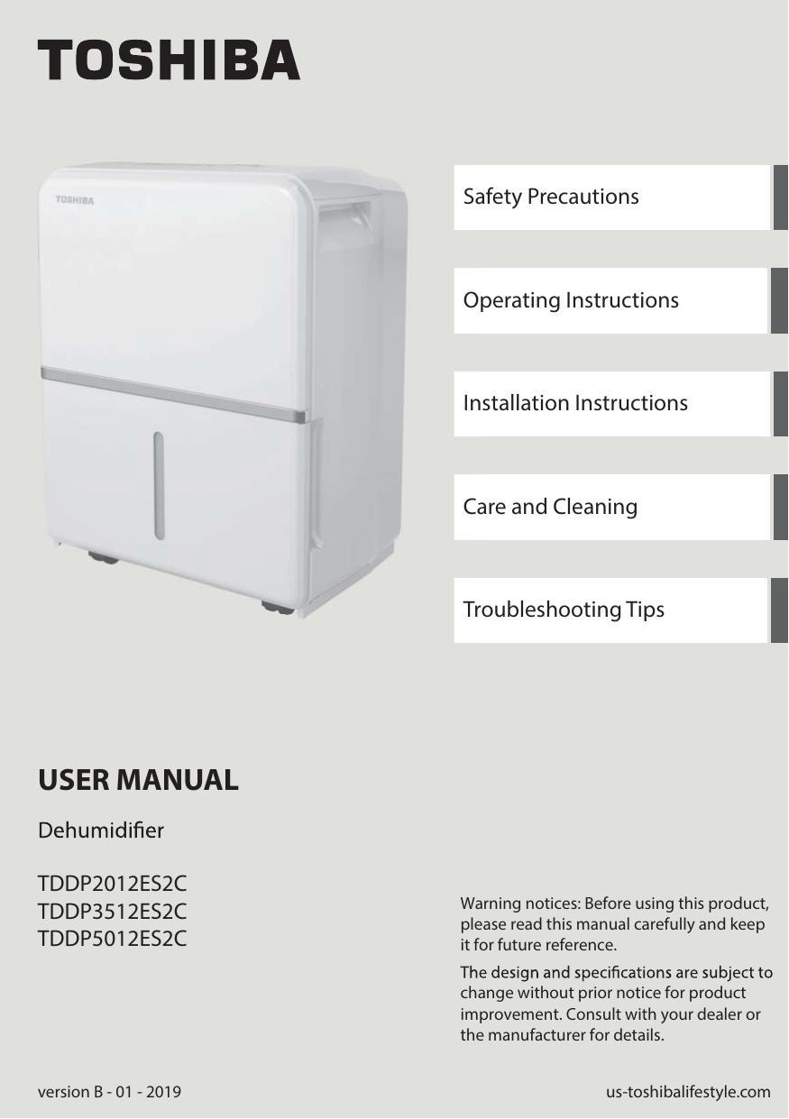 user-manual-dehumidifier-tddp2o12es2c-tddp3512eszc-tddpso12eszc.pdf