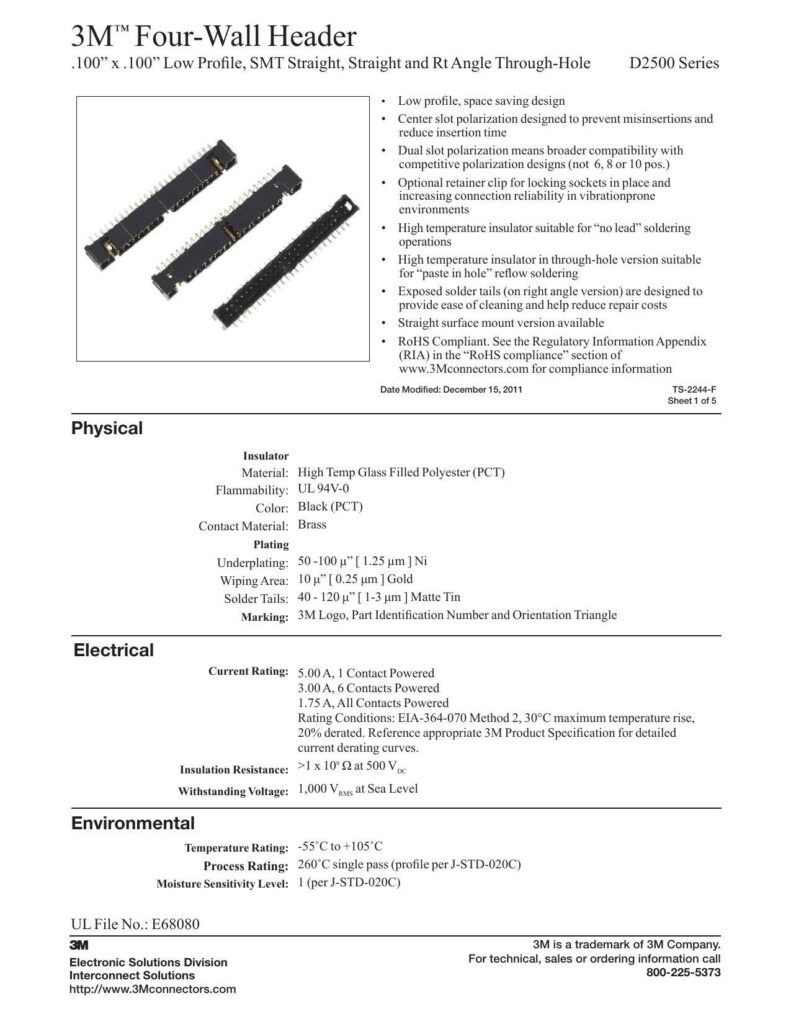 3m-tm-four-wall-header-100-x-100-low-profile-smt-straight-straight-and-rt-angle-through-hole-d2soo-series.pdf