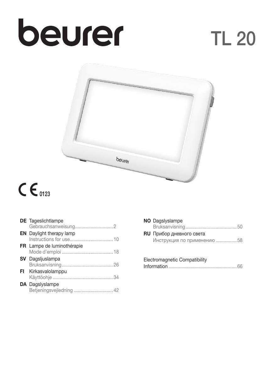 beurer-tl-20-daylight-therapy-lamp-instructions-for-use.pdf