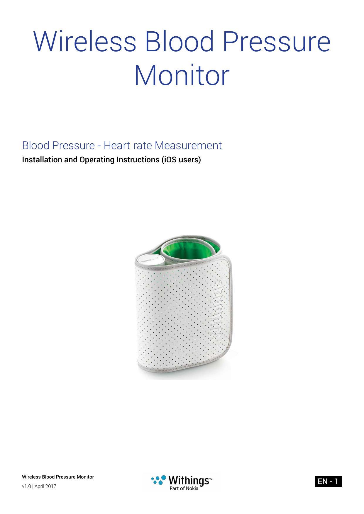 wireless-blood-pressure-monitor-blood-pressure-heart-rate-measurement-installation-and-operating-instructions-ios-users.pdf
