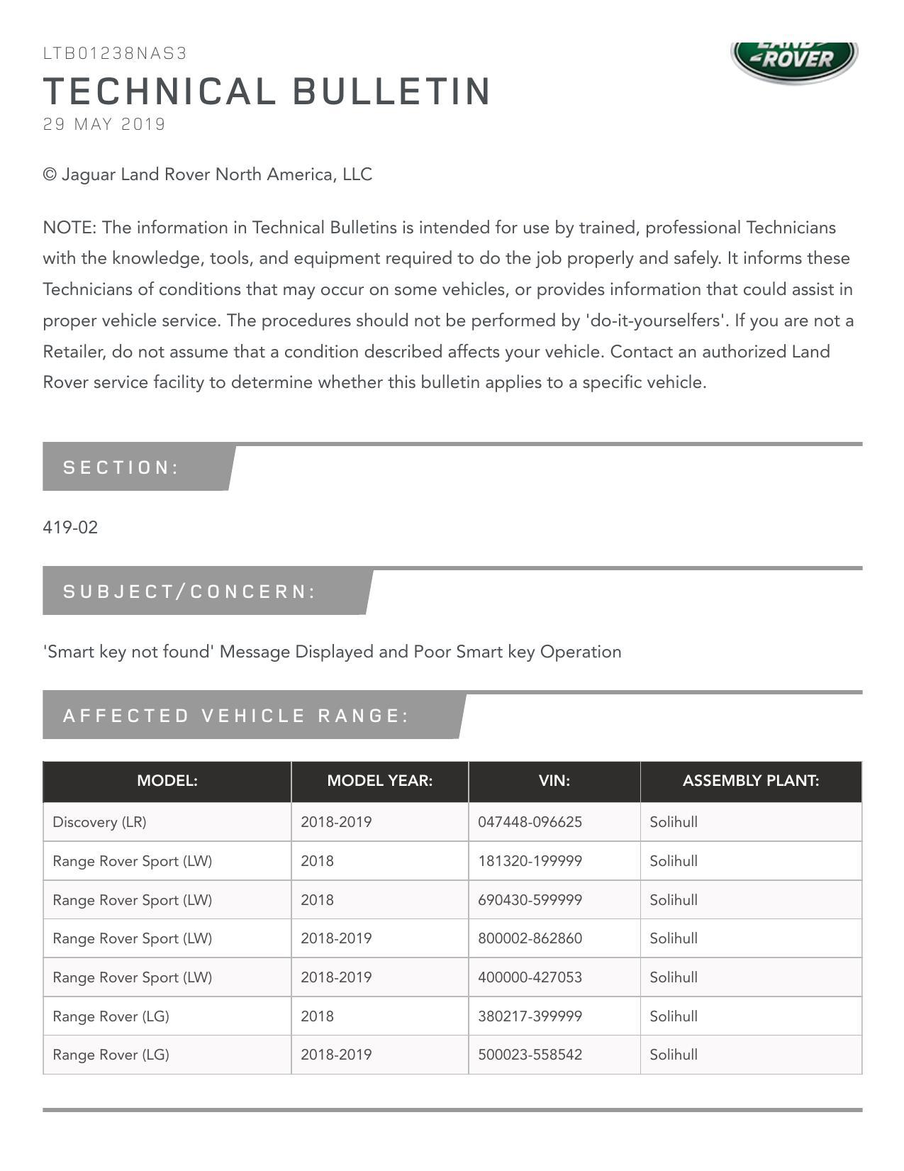 land-rover-technical-bulletin---smart-key-not-found-message-displayed-and-poor-smart-key---operation-2018-2019.pdf