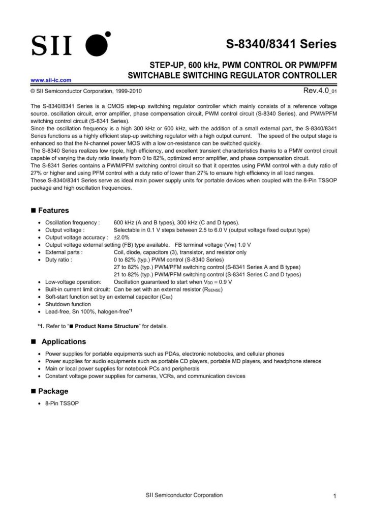 s-83408341-series---step-up-600-khz-pwm-control-or-pwmpfm-switchable-switching-regulator-controller.pdf