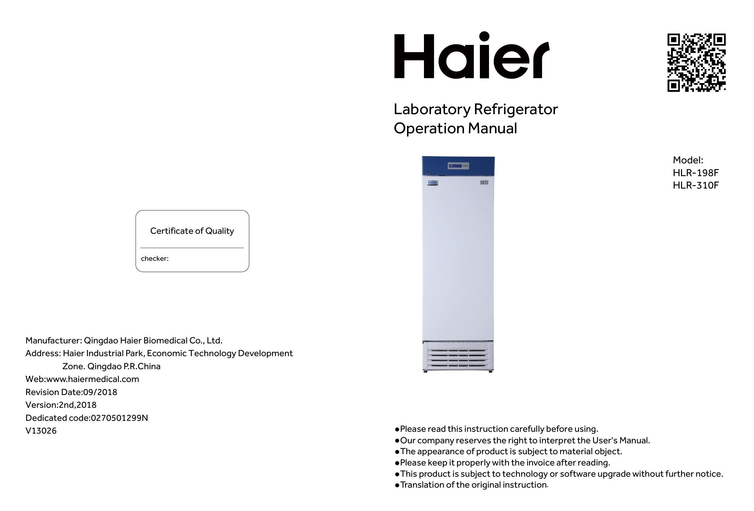 haier-laboratory-refrigerator-operation-manual-model-hlr-198f-hlr-31of.pdf