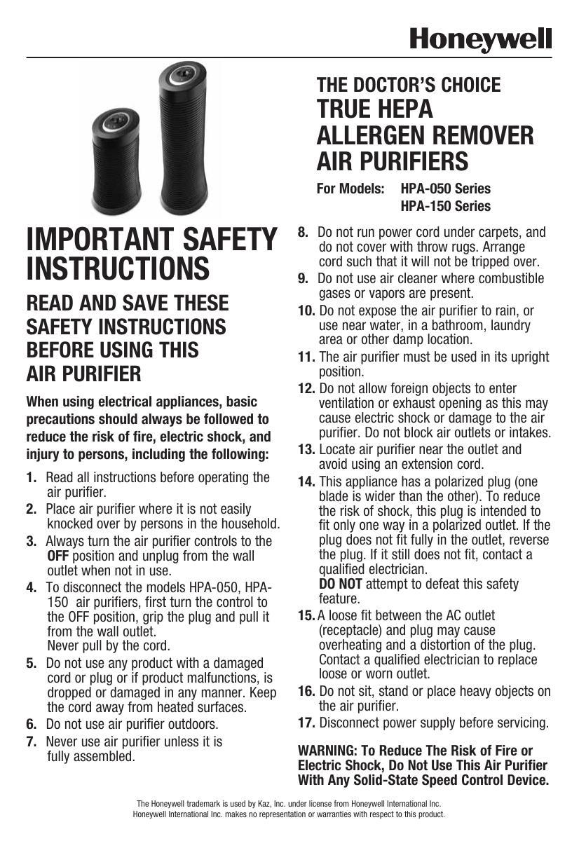 honeywell-the-doctors-choice-true-hepa-allergen-remover-air-purifiers-for-models-hpa-050-series-hpa-150-series.pdf