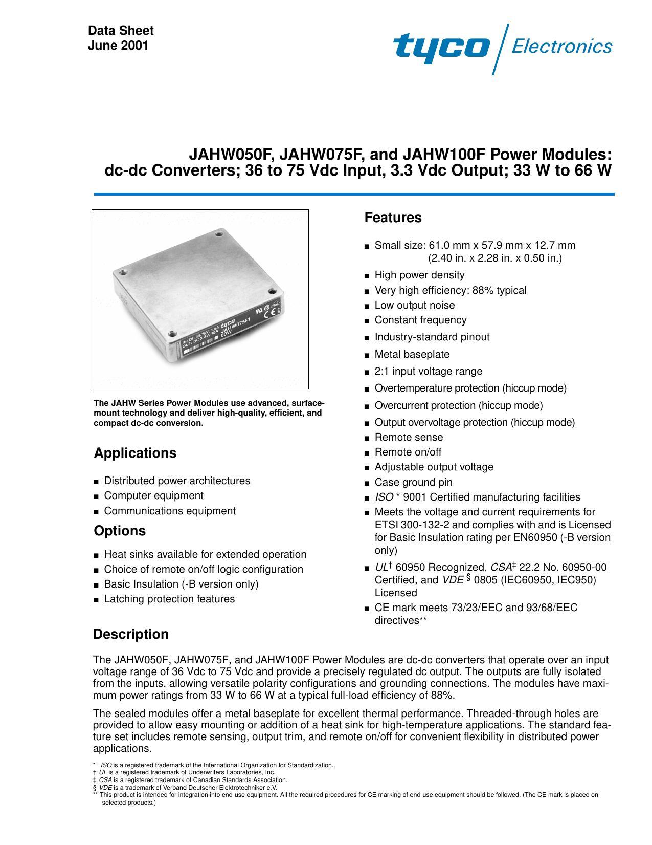 jahwosof-jahwo7sf-and-jahwioof-power-modules-dc-dc-converters-36-to-75-vdc-input-33-vdc-output-33-w-to-66-w.pdf