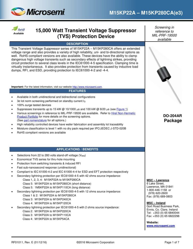 m1skp2za-mskp28ocae3-transient-voltage-suppressor-tvs-protection-device.pdf