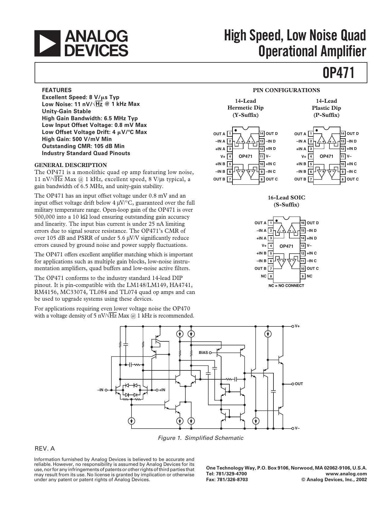 op471-high-speed-low-noise-quad-operational-amplifier.pdf