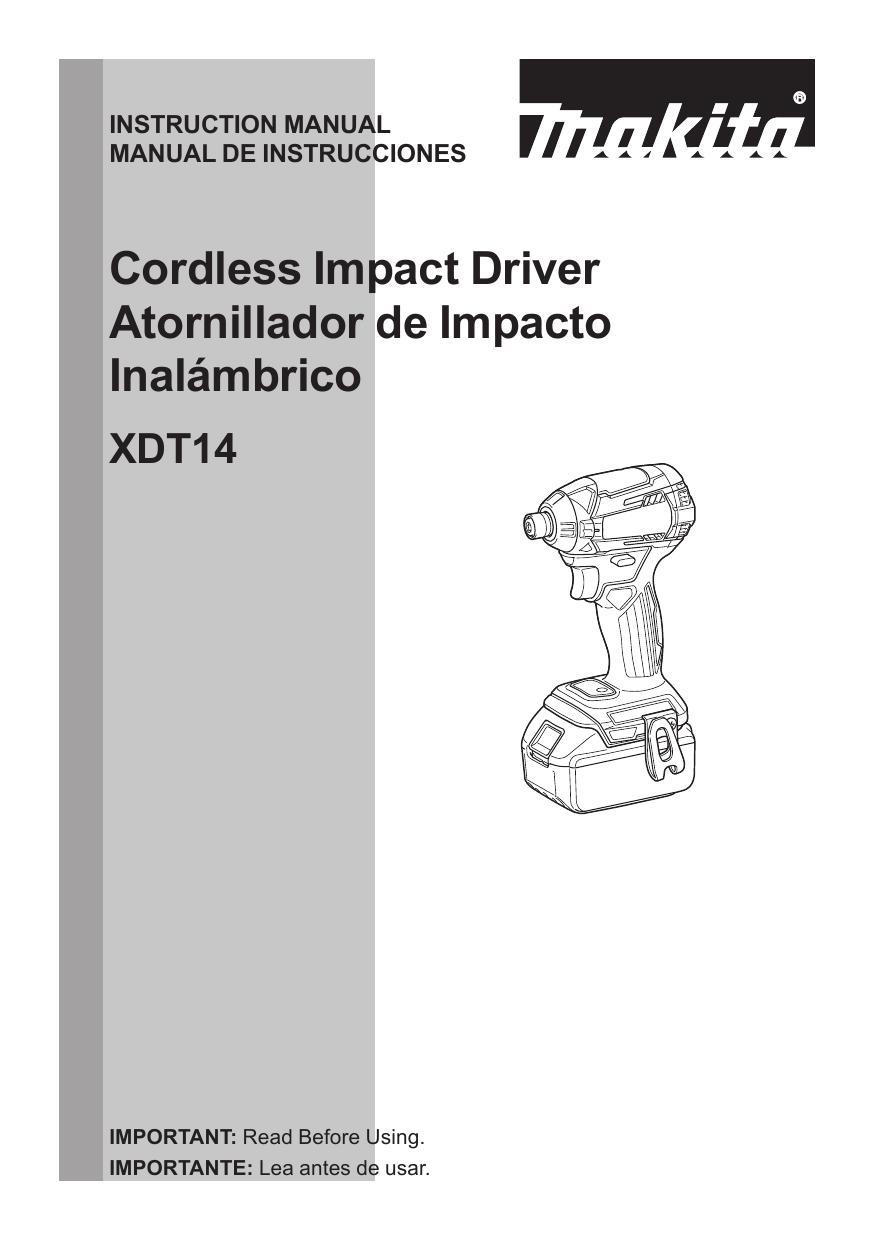 makita-xdt14-cordless-impact-driver-instruction-manual.pdf