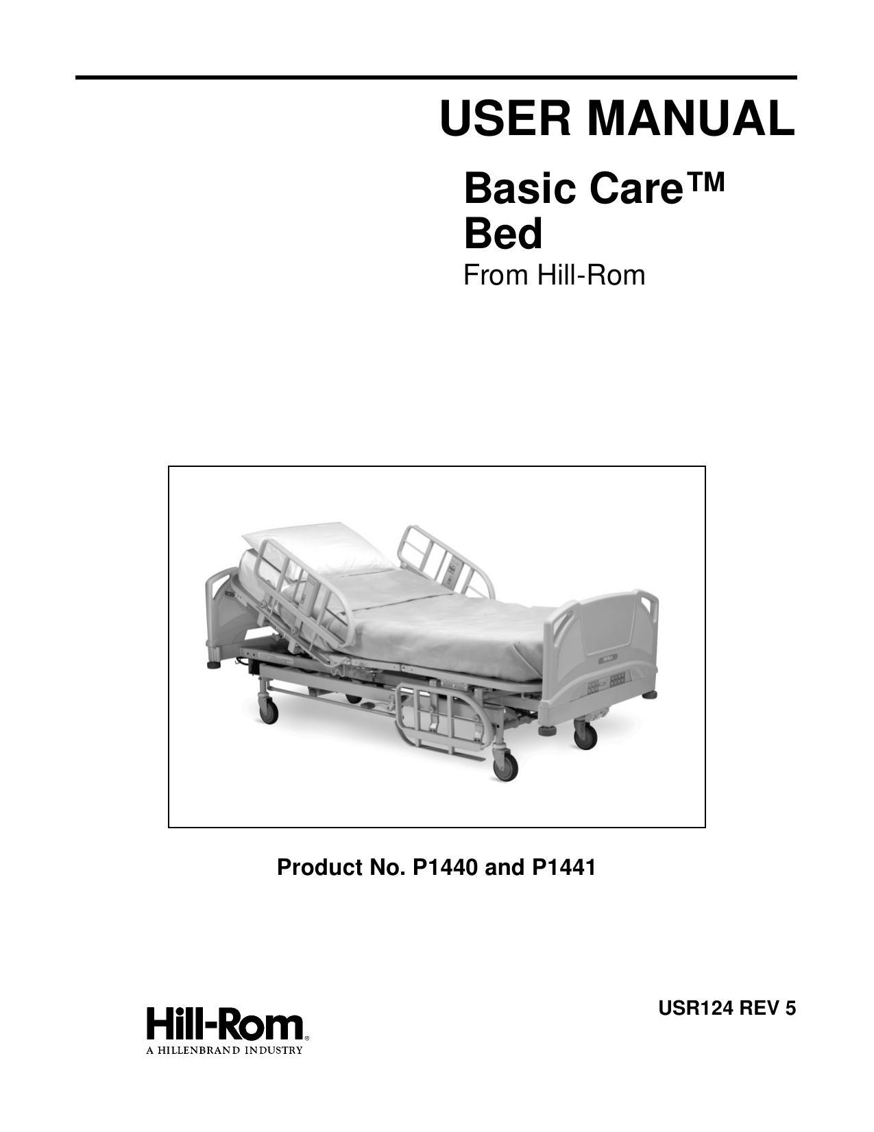 user-manual-basic-caretm-bed-from-hill-rom-product-no-p1440-and-p1441.pdf