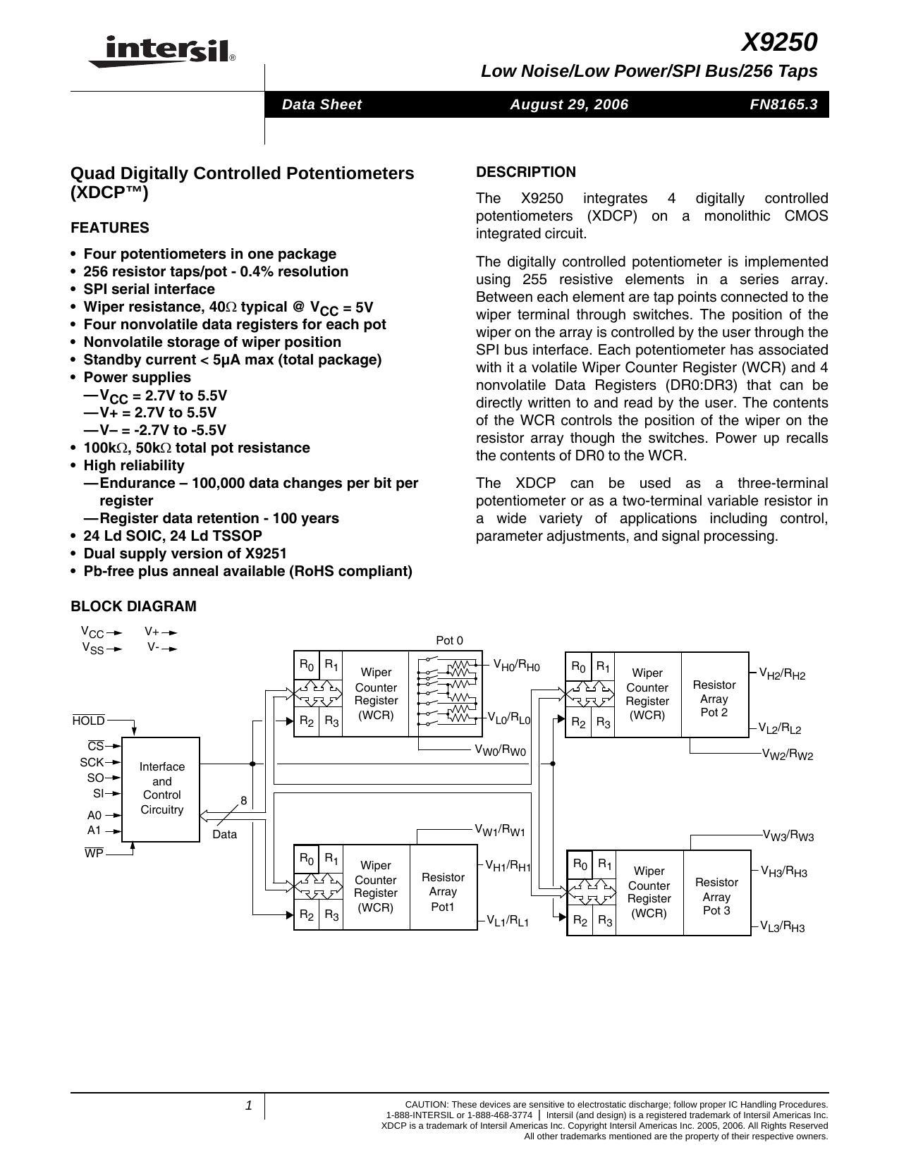 x9250-low-noise-low-power-ispi-bus-256-taps-quad-digitally-controlled-potentiometers-xdcp.pdf