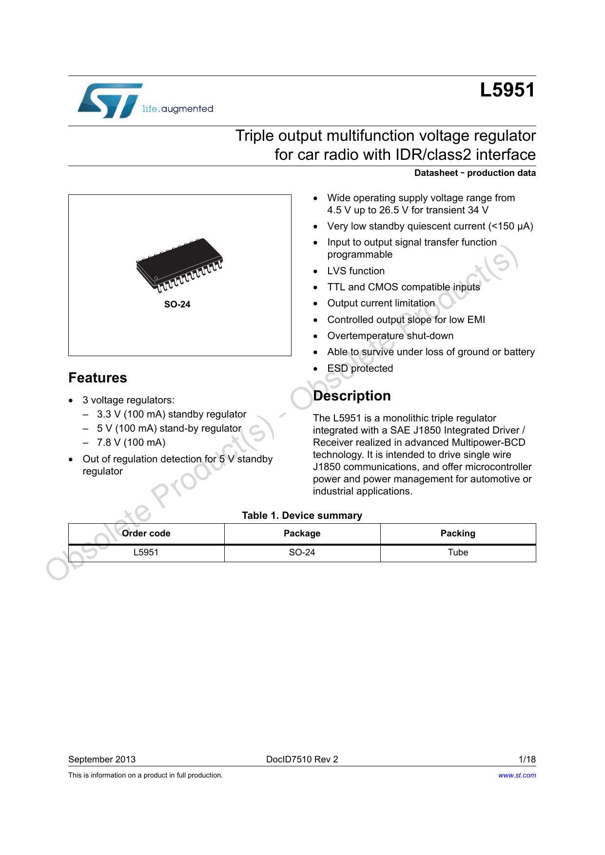 l5951-triple-output-multifunction-voltage-regulator-for-car-radio-with-idriclass2-interface.pdf