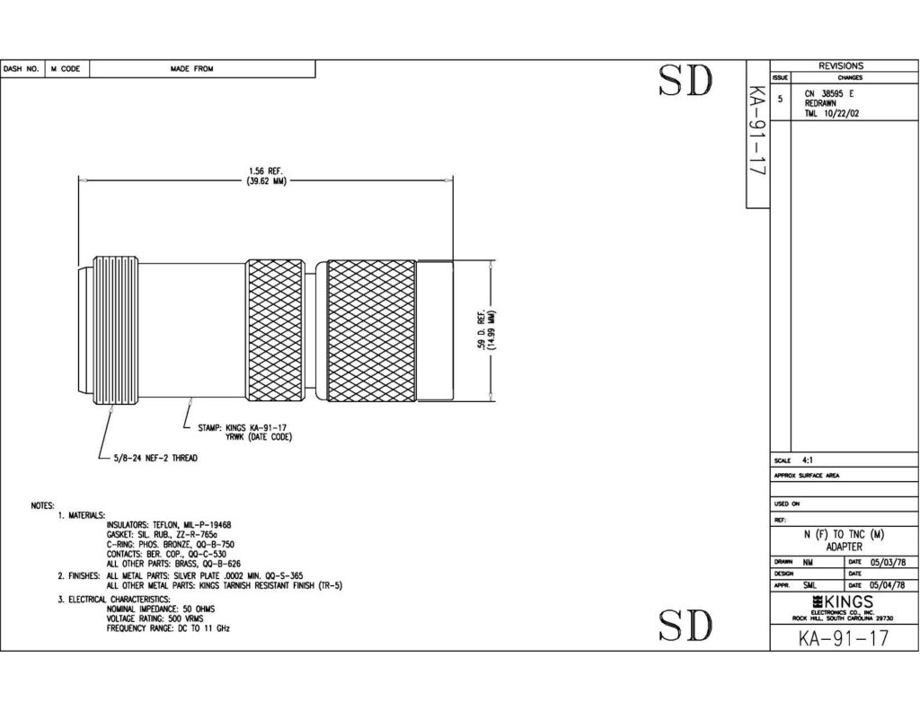 kings-ka-91-17-adapter-datasheet.pdf