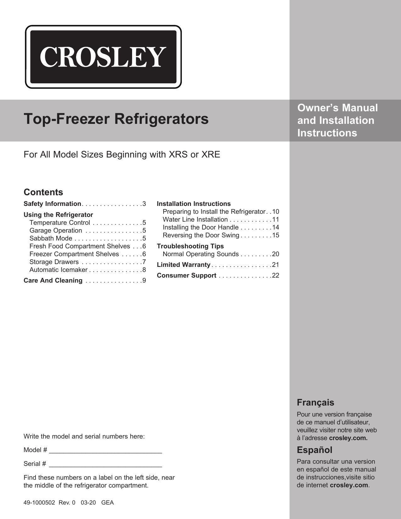 owners-manual-and-installation-instructions-for-crosley-top-freezer-refrigerators.pdf