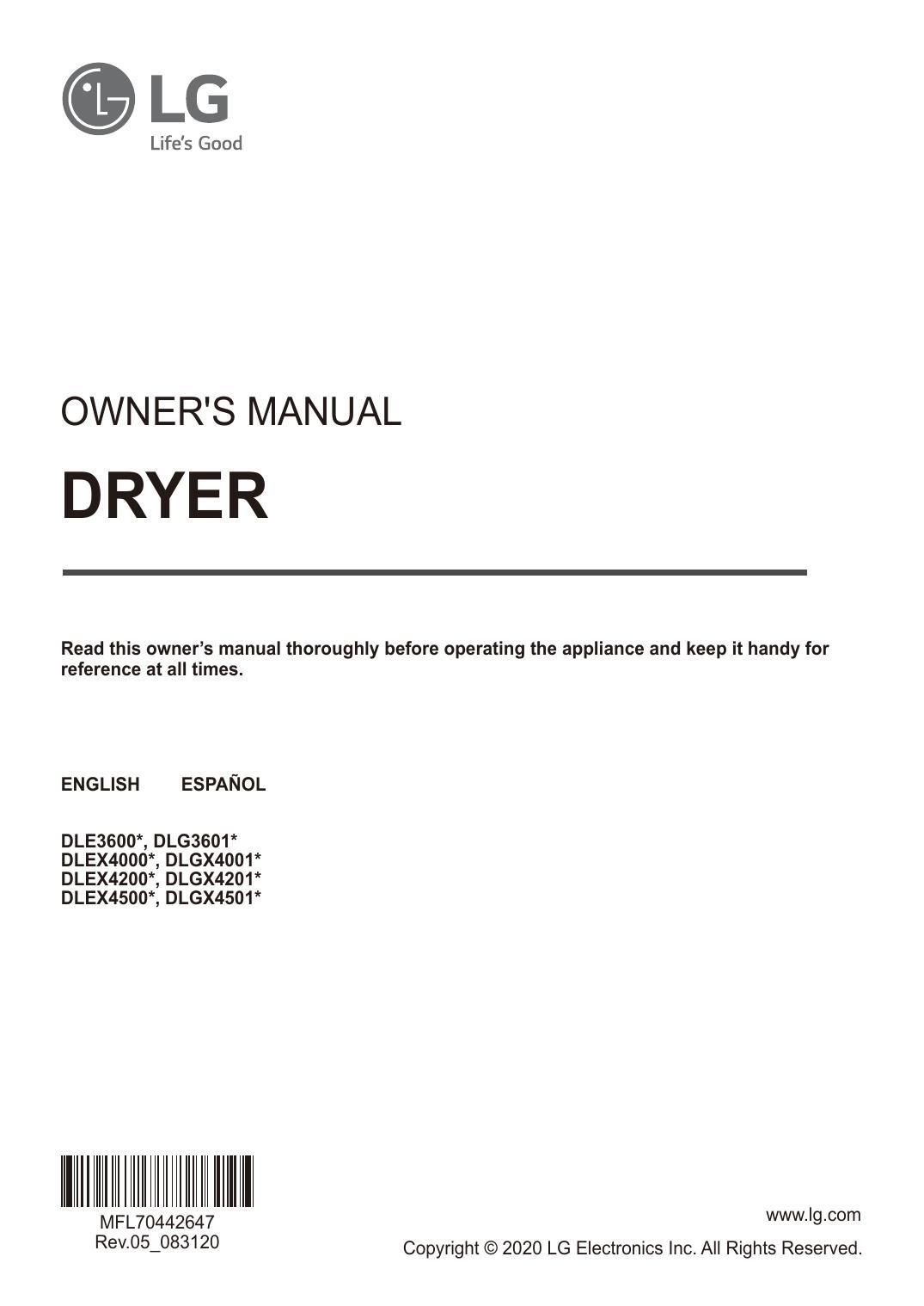 owners-manual-dryer-dle36oo-dlg3601-dlex40oo-dlgx40o1-dlex42oo-dlgx42o1-dlex4500-dlgx4501.pdf