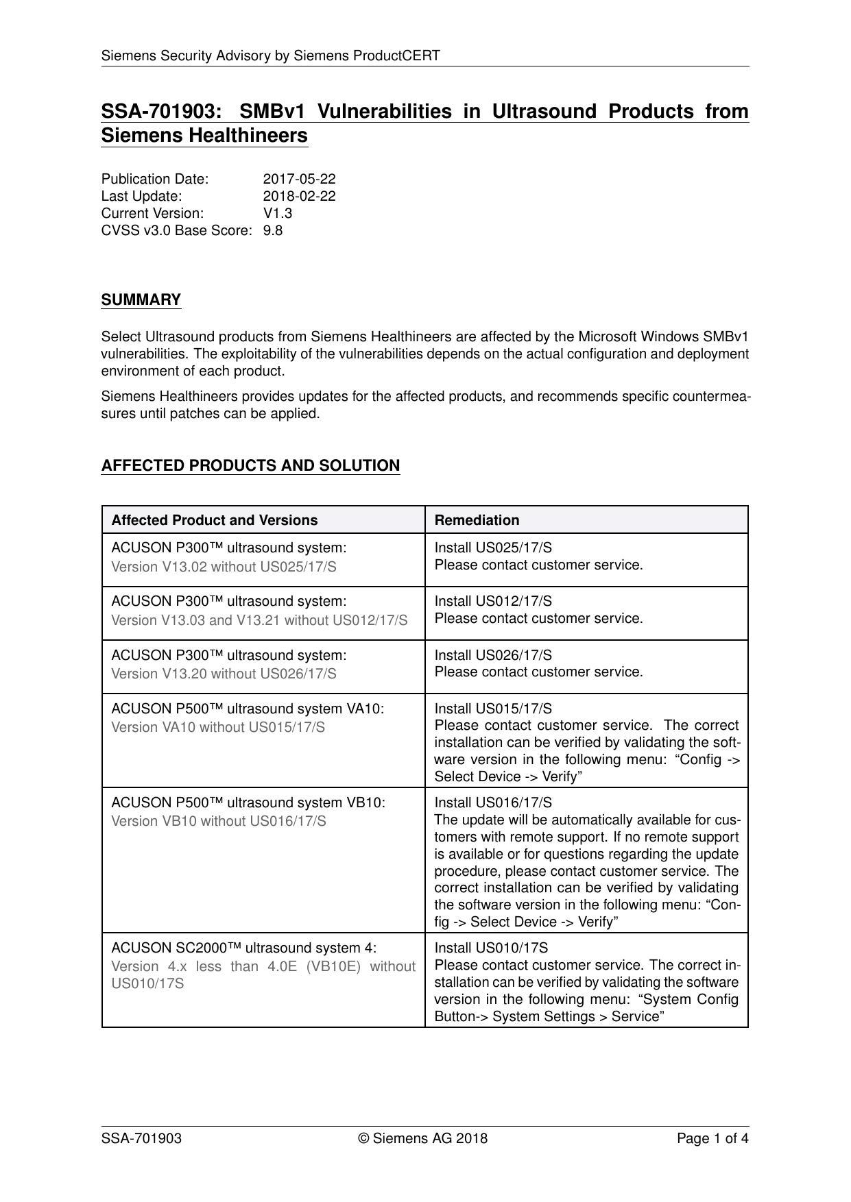 siemens-security-advisory-ssa-701903-smbv1-vulnerabilities-in-ultrasound-products-from-siemens-healthineers.pdf