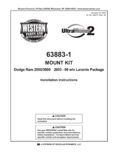 installation-instructions-for-western-ultramount-63883-1-mount-kit-for-dodge-ram-25003500-2003-2006-with-laramie-package.pdf