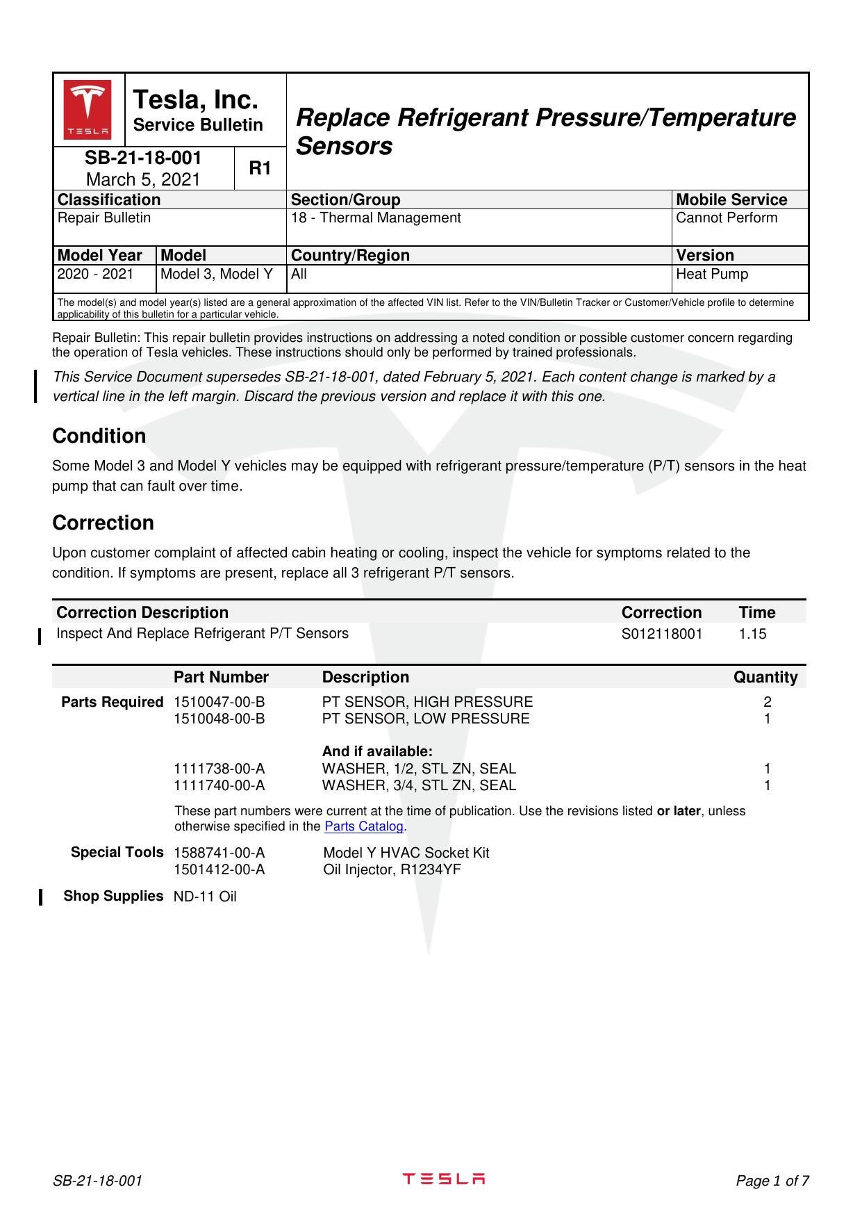 service-bulletin-replace-refrigerant-pressuretemperature-sensors-sb-21-18-001-r1-for-2020-2021-model-3-and-model-y.pdf