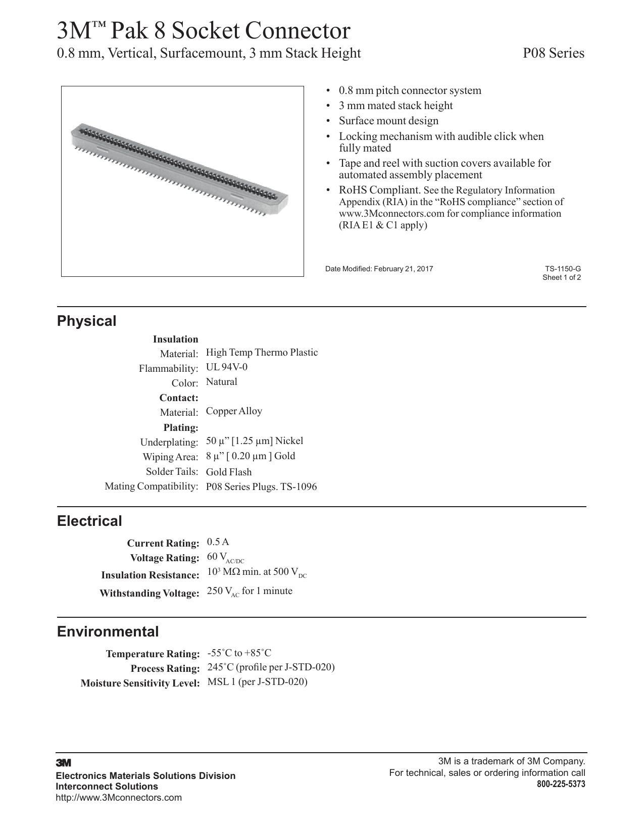 3m-pak-8-socket-connector-08-mm-vertical-surfacemount-3-mm-stack-height.pdf