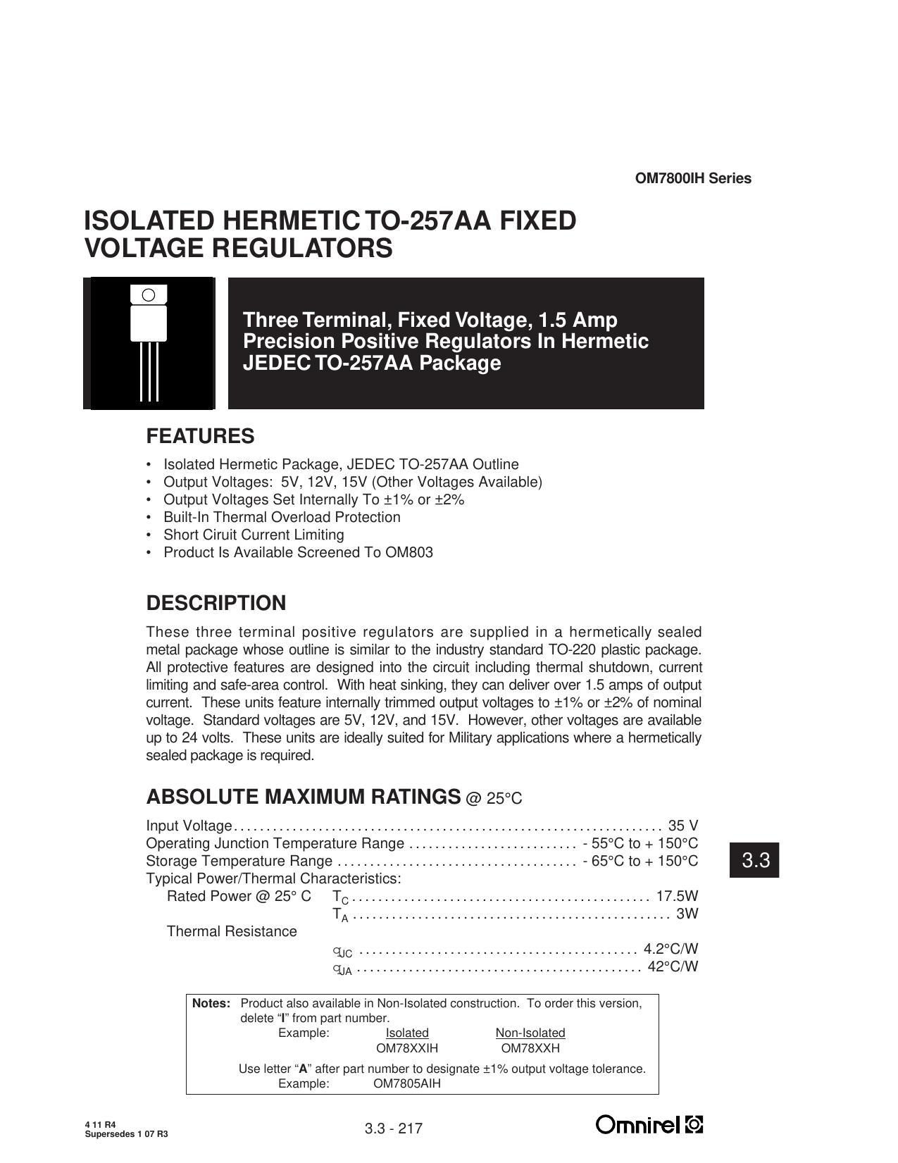 omz8ooih-series-isolated-hermetic-to-257aa-fixed-voltage-regulators.pdf