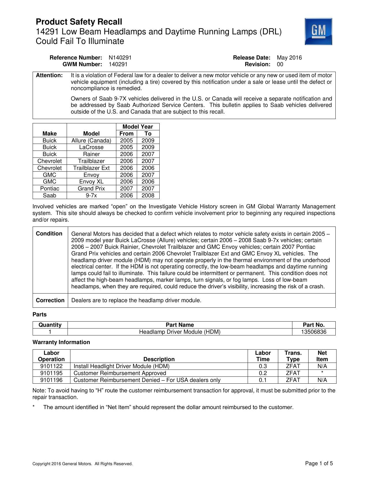 product-safety-recall-14291-low-beam-headlamps-and-daytime-running-lamps-drl-could-fail-to-illuminate-2005-2009.pdf