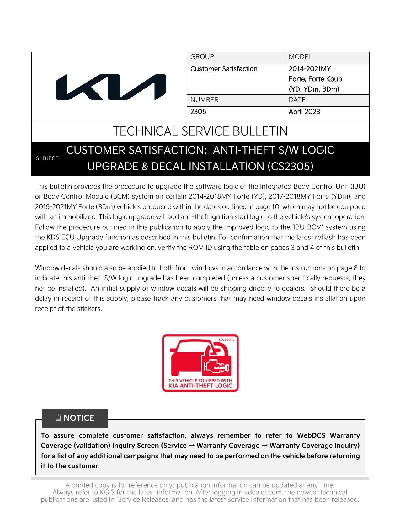 2014-2021my-forte-forte-koup-yd-ydm-bdm-technical-service-bulletin-customer-satisfaction-anti-theft-sw-logic-upgrade-and-decal-installation-cs2305.pdf