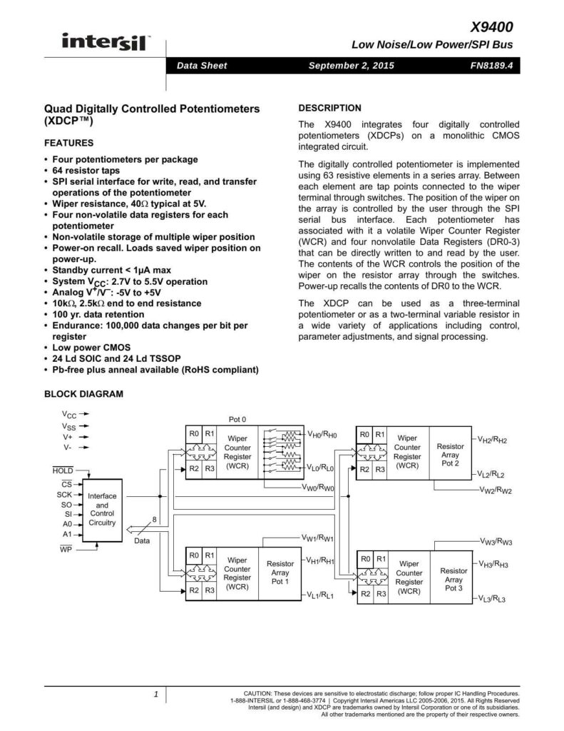 x9400-low-noise-low-power-ispi-bus-quad-digitally-controlled-potentiometers-xdcp.pdf