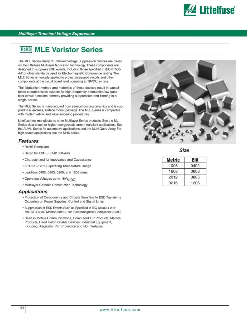 littelfuse-multilayer-transient-voltage-suppressor-rohs-mle-varistor-series.pdf