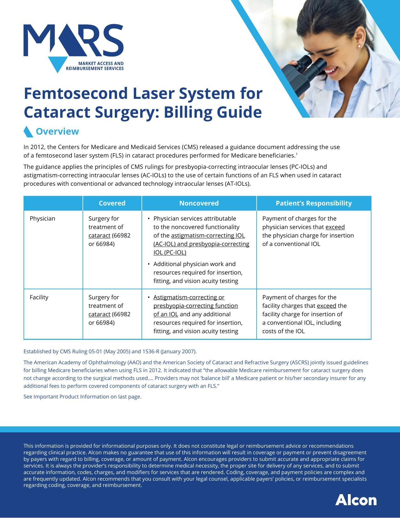 LenSx Laser System for Cataract Surgery: Billing Guide Overview ...