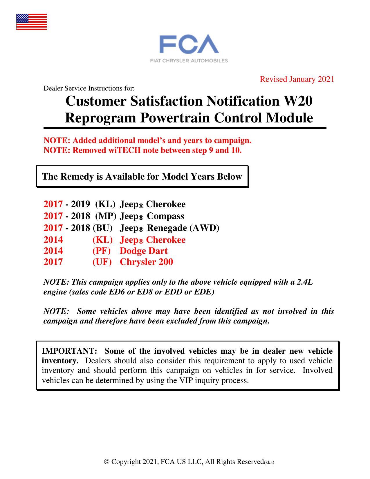 customer-satisfaction-notification-w2o-reprogram-powertrain-control-module-for-2014-2019-jeep-cherokee-jeep-compass-jeep-renegade-dodge-dart-and-chrysler-200.pdf