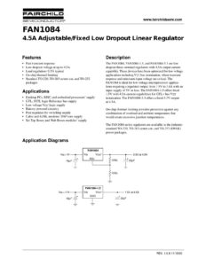 fan1084-45a-adjustablefixed-low-dropout-linear-regulator.pdf