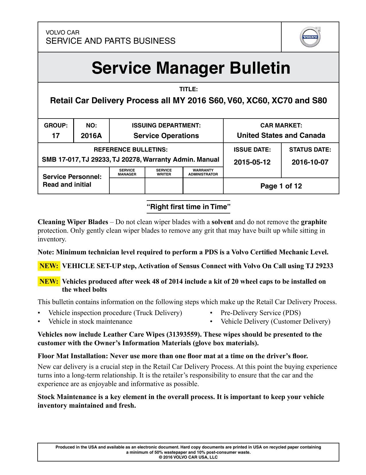 2016-volvo-car-usa-llc-service-manager-bulletin-17-2016a-retail-car-delivery-process-for-my-2016-s60-v60-xc60-xc70-and-s80.pdf