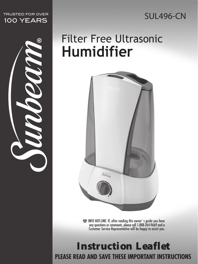 sunbeam-filter-free-ultrasonic-humidifier-sul496-cn-instruction-leaflet.pdf