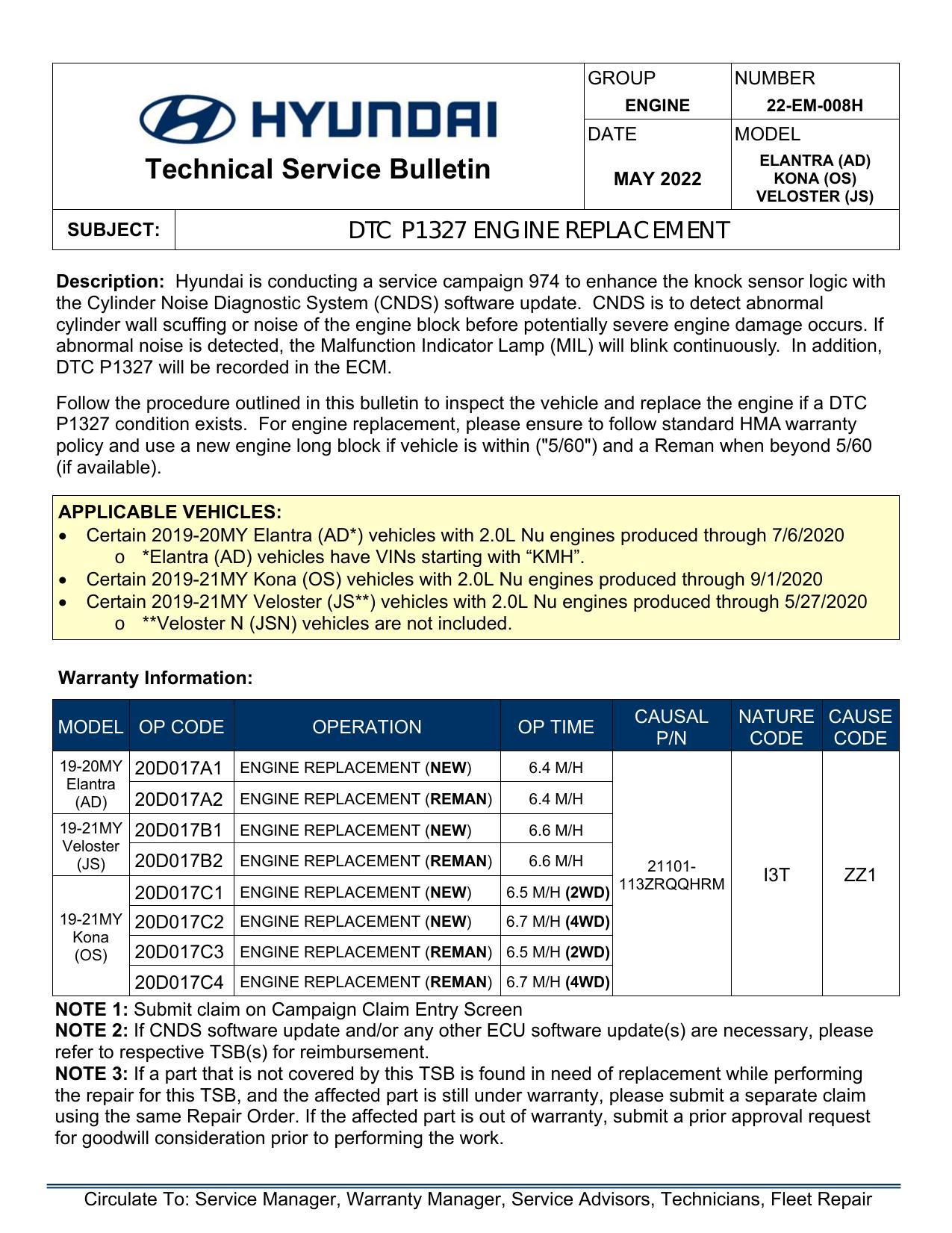 hyundai-technical-service-bulletin---dtc-p1327-engine-replacement-for-2019-2021my-elantra-ad-kona-os-and-veloster-js.pdf