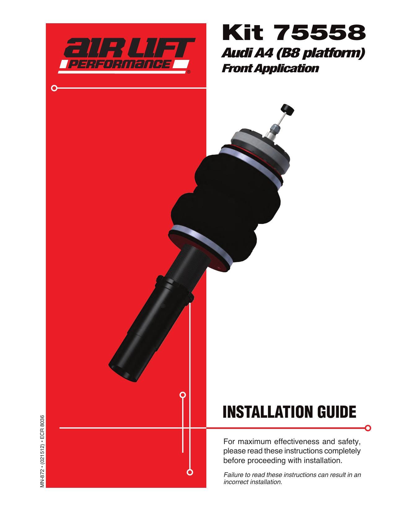 installation-guide-for-audi-a4-b8-platform-front-application-air-lift-performance-kit-75558.pdf