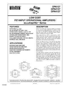 burr-brown-opa137-opa2137-opa4137-low-cost-fet-input-operational-amplifiers-microamplifier-tm-series.pdf