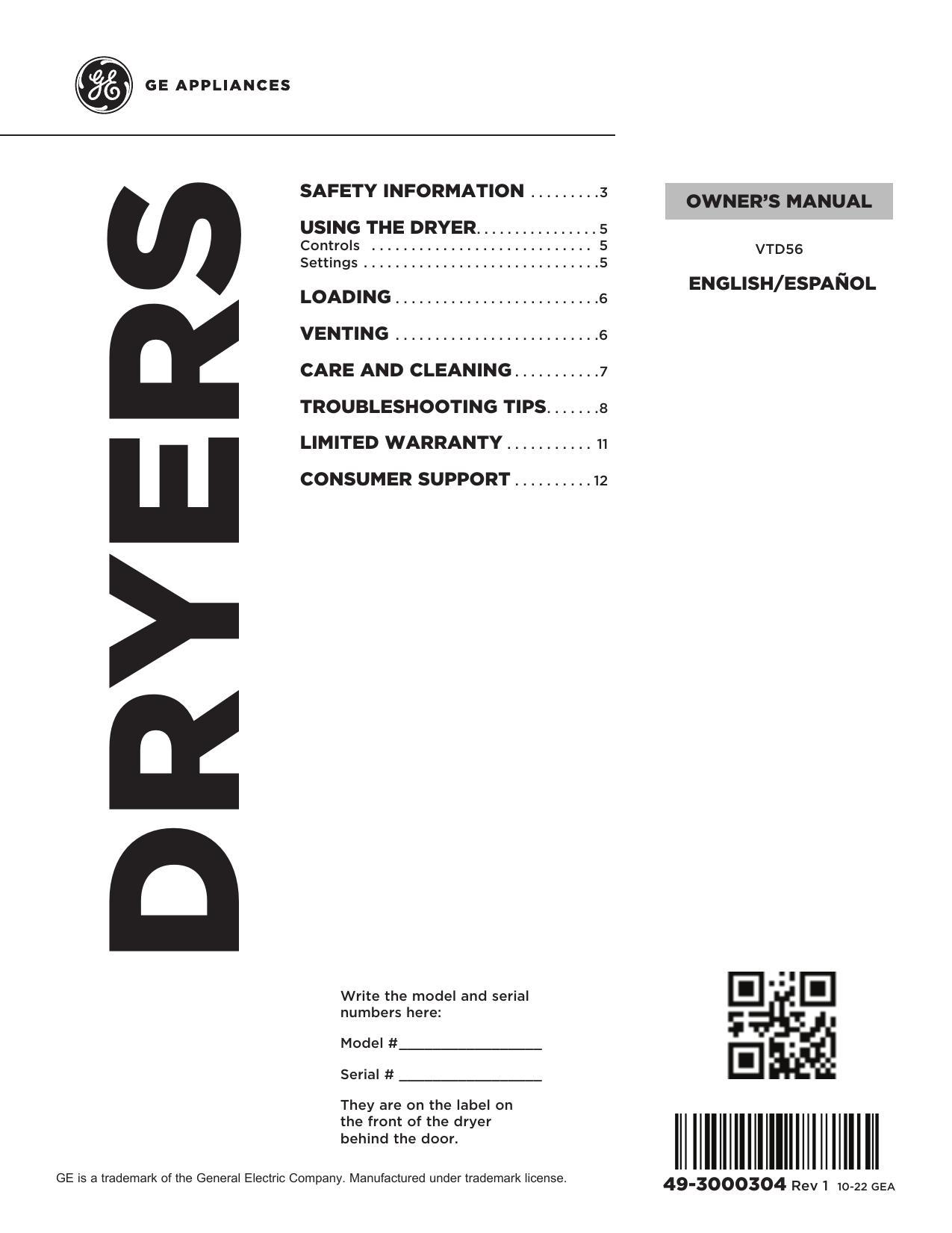 86-ge-appliances-safety-information-owners-manual-using-the-dryer-controls-settings-vtd56-englishespanol.pdf