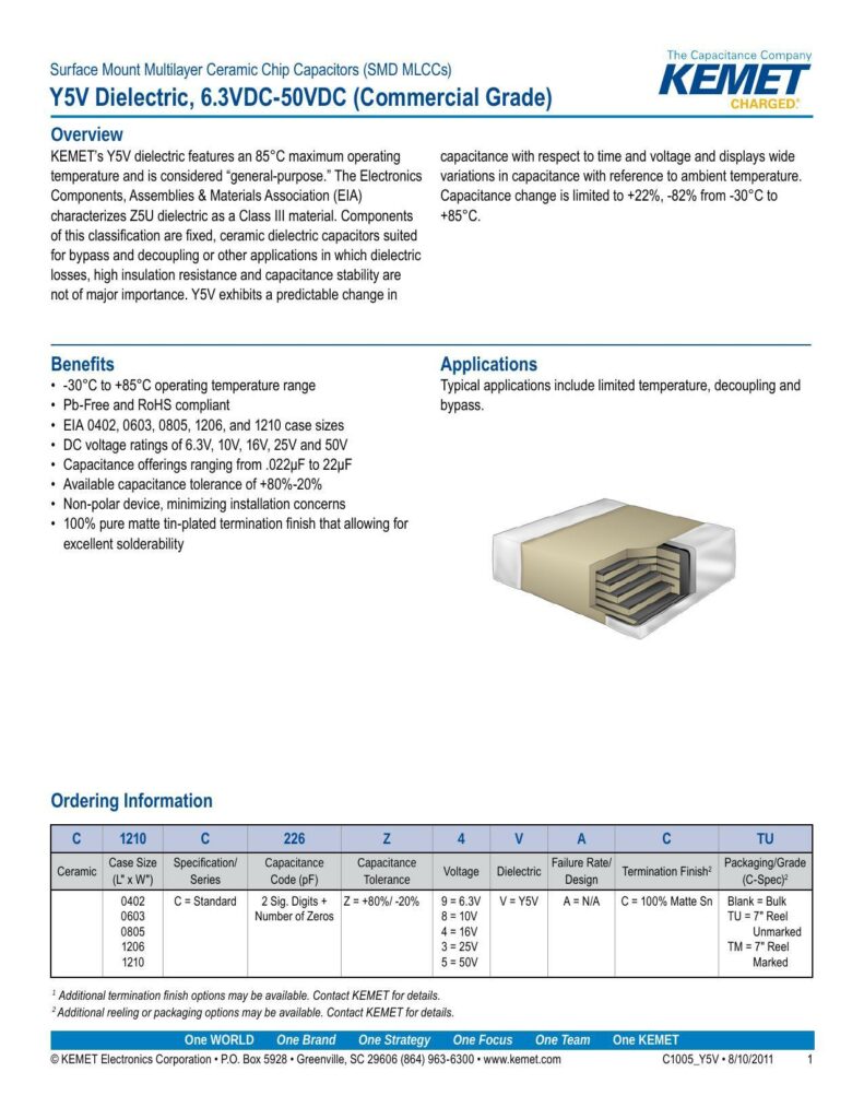 the-capacitance-company-kemet-charged-surface-mount-multilayer-ceramic-chip-capacitors-smd-mlccs-ysv-dielectric-63vdc-5ovdc-commercial-grade.pdf