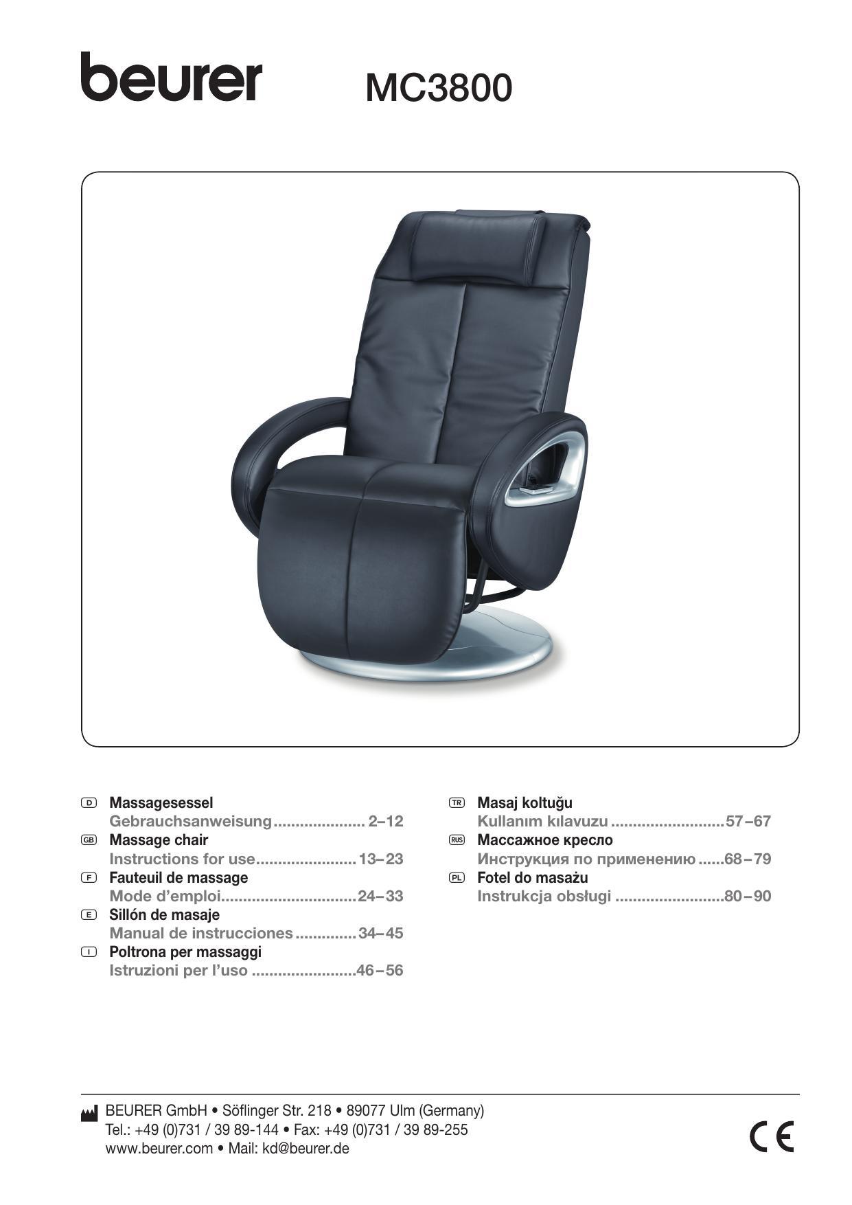 beurer-mc3800-massage-chair-instructions-for-use.pdf