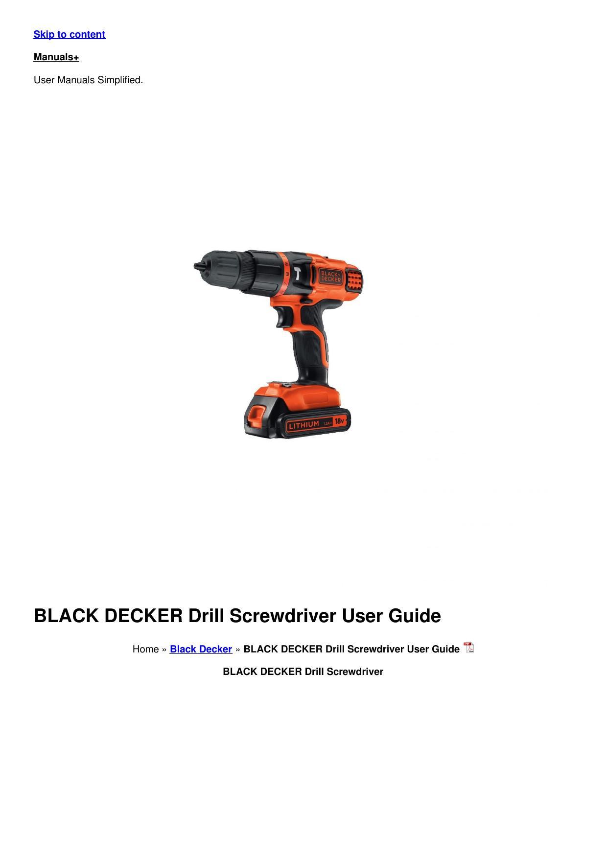 black-decker-drill-screwdriver-user-guide.pdf