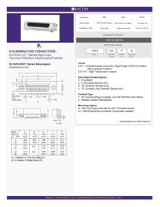 k31xik31xht-series-right-angle-thru-hole-pcb-mount-ultra-compact-footprint-d-subminiature-connectors.pdf