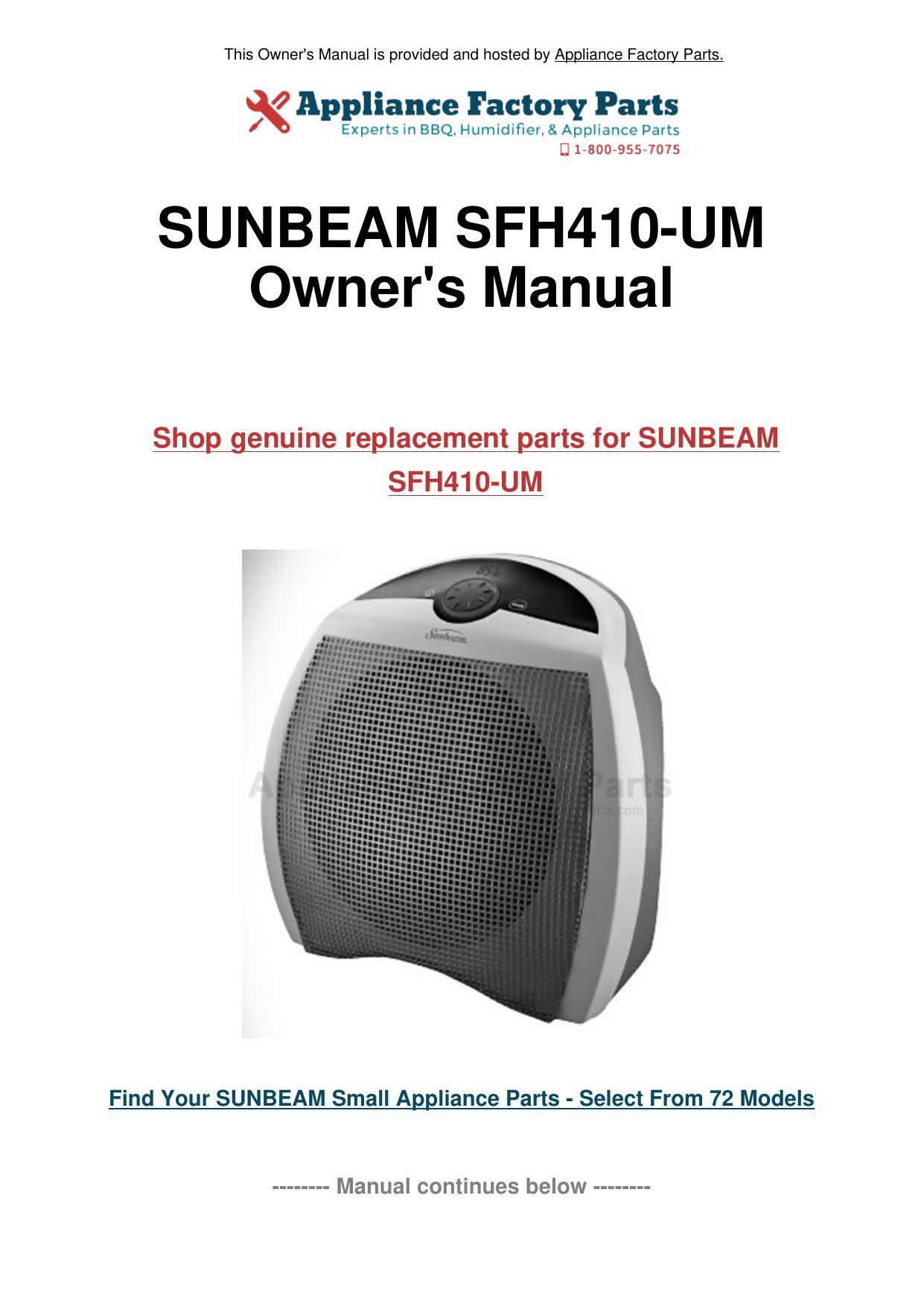 sunbeam-sfh4io-um-owners-manual.pdf