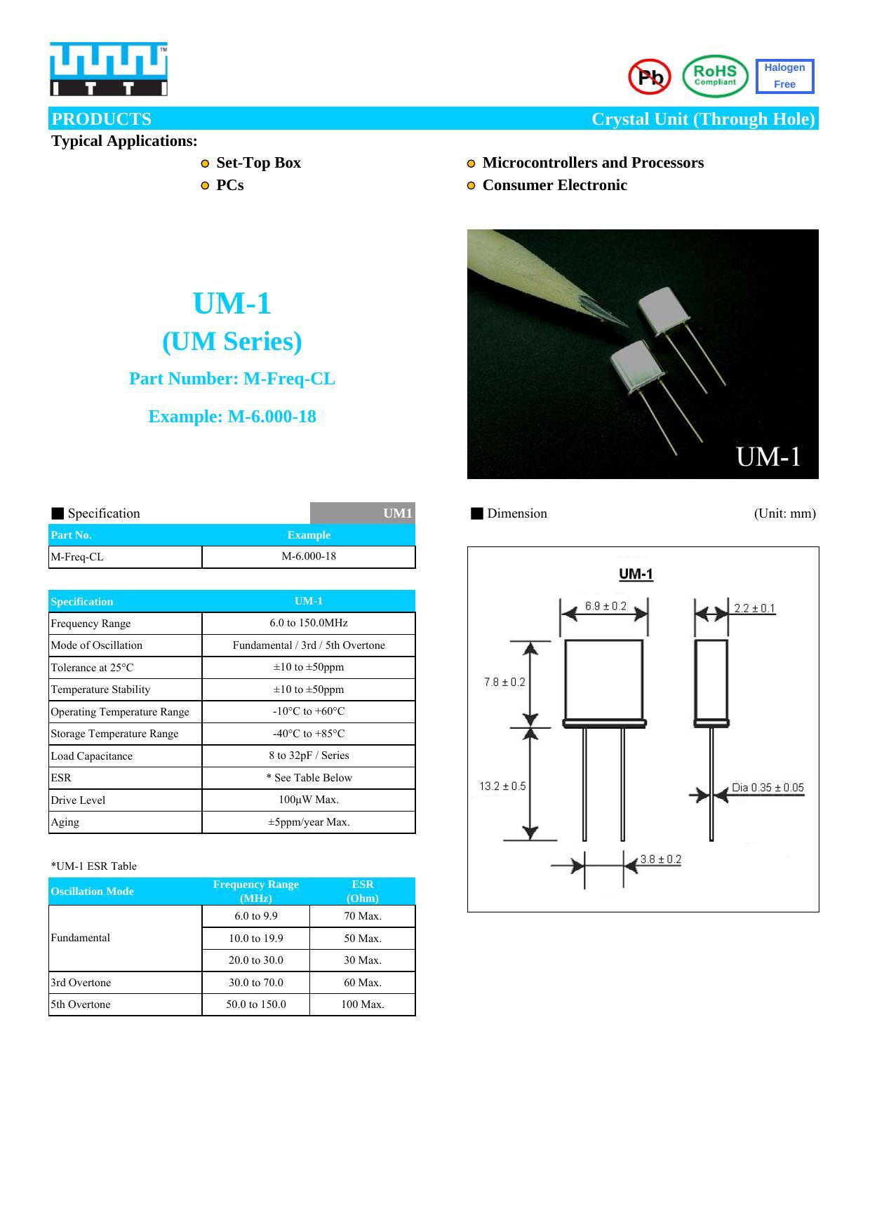 um-1-crystal-unit-through-hole-datasheet.pdf