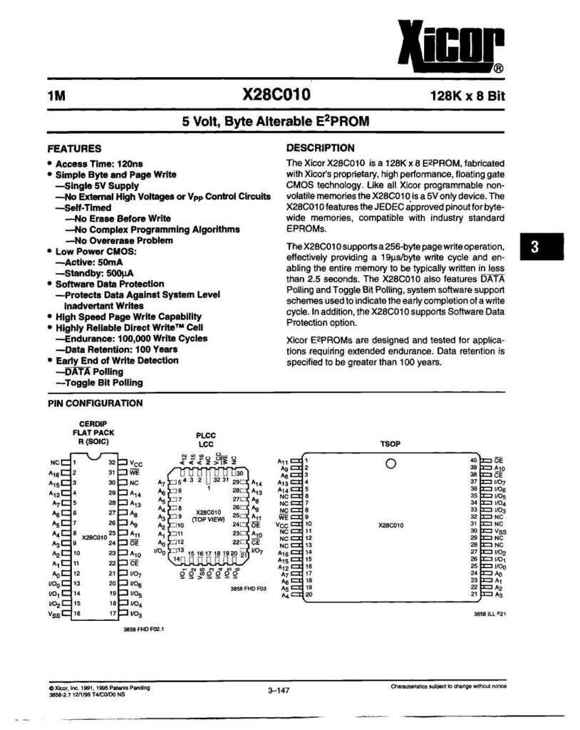 xicor-x28c010-128k-x-8-bit-5-volt-byte-alterable-eprom.pdf