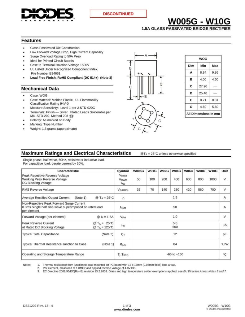 woosg-w1og-15a-glass-passivated-bridge-rectifier.pdf