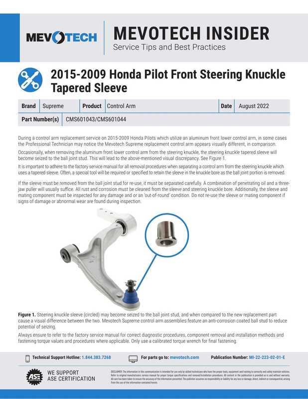 honda-pilot-2015-2009-service-tips-and-best-practices-front-steering-knuckle-tapered-sleeve-replacement.pdf