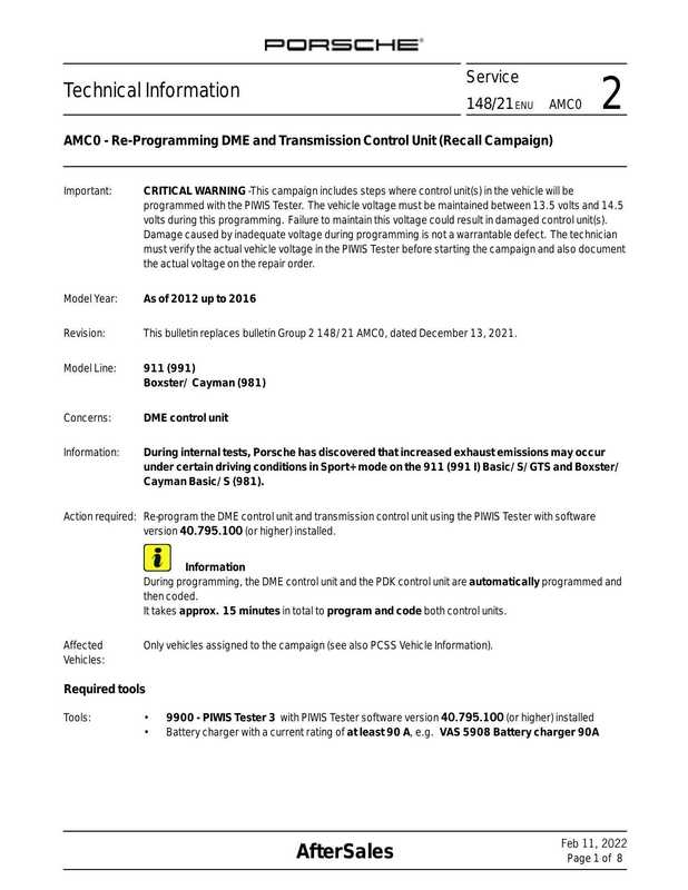 porsche-service-2-14821enu-amco-technical-information-amco-re-programming-dme-and-transmission-control-unit-recall-campaign-for-911-991-and-boxstercayman-981-models-from-2012-to-2016.pdf