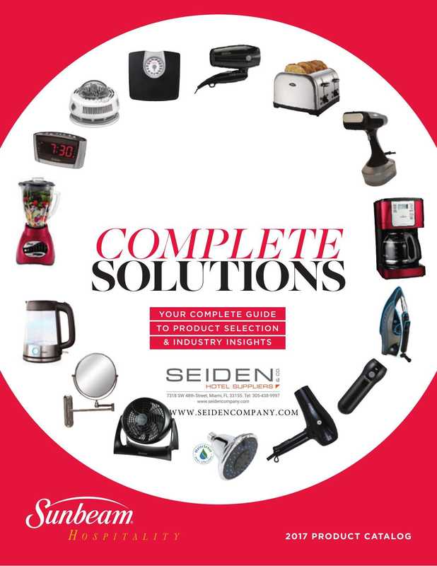 sunbeam-hotel-suppliers-2017-product-catalog---your-complete-guide-to-product-selection-industry-insights.pdf