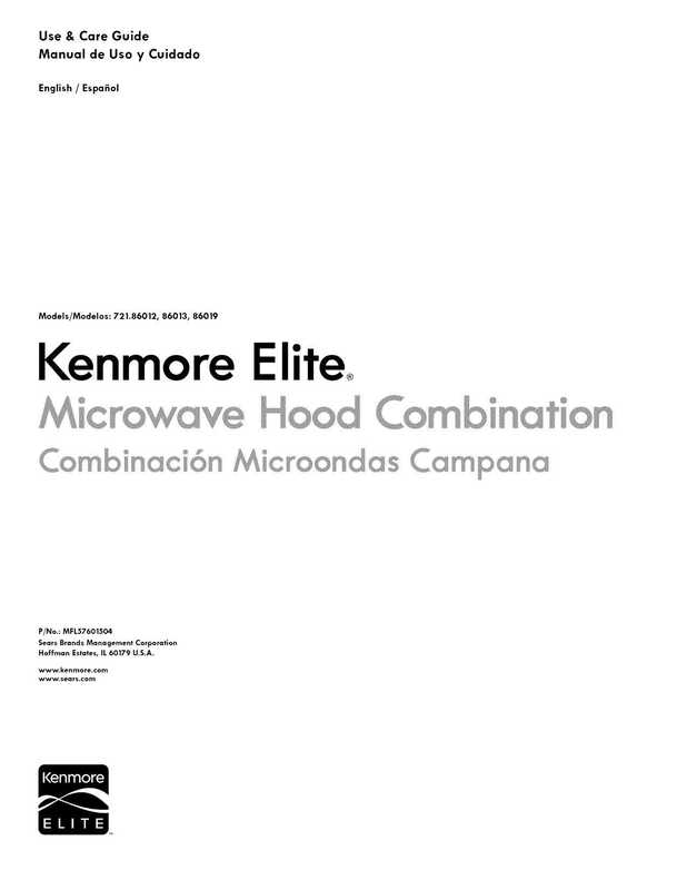 use-amp-care-guide-manual-de-uso-y-cuidado-kenmore-elite-microwave-hood-combination-combinacion-microondas-campana.pdf